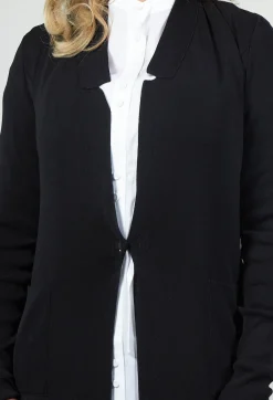 Long Knit Cardigan in Black