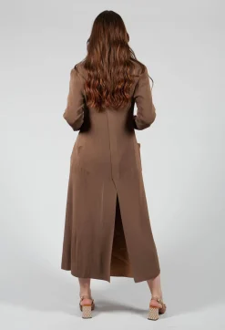 Long Knit Cardigan in Soil
