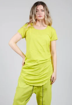 Long Length Short Sleeved T Shirt in Spring
