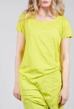 Long Length Short Sleeved T Shirt in Spring