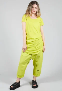 Long Length Short Sleeved T Shirt in Spring