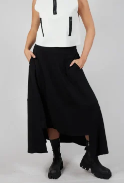 Long Length Skirt in Black