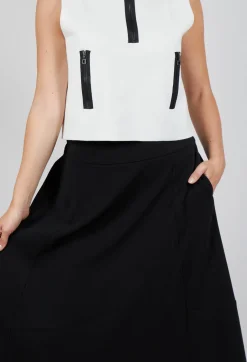 Long Length Skirt in Black