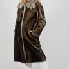 Long Opera Coat in White Smoke