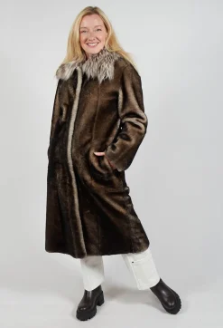 Long Opera Coat in White Smoke
