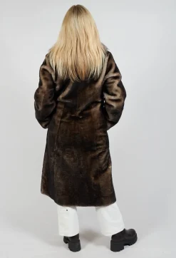 Long Opera Coat in White Smoke