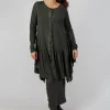 Long Ribbon Jacket in Olive