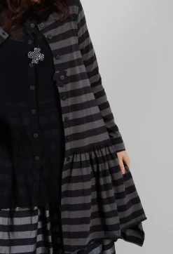 Long Ribbon Jacket in Stripe