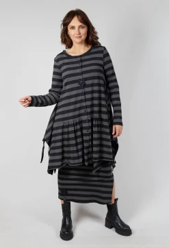 Long Ribbon Jacket in Stripe