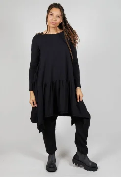 Long Ribbon Shirt in Black