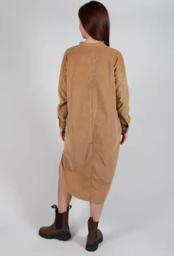 Long Shirt Dress V in Sugar