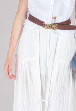 Long Skirt in White