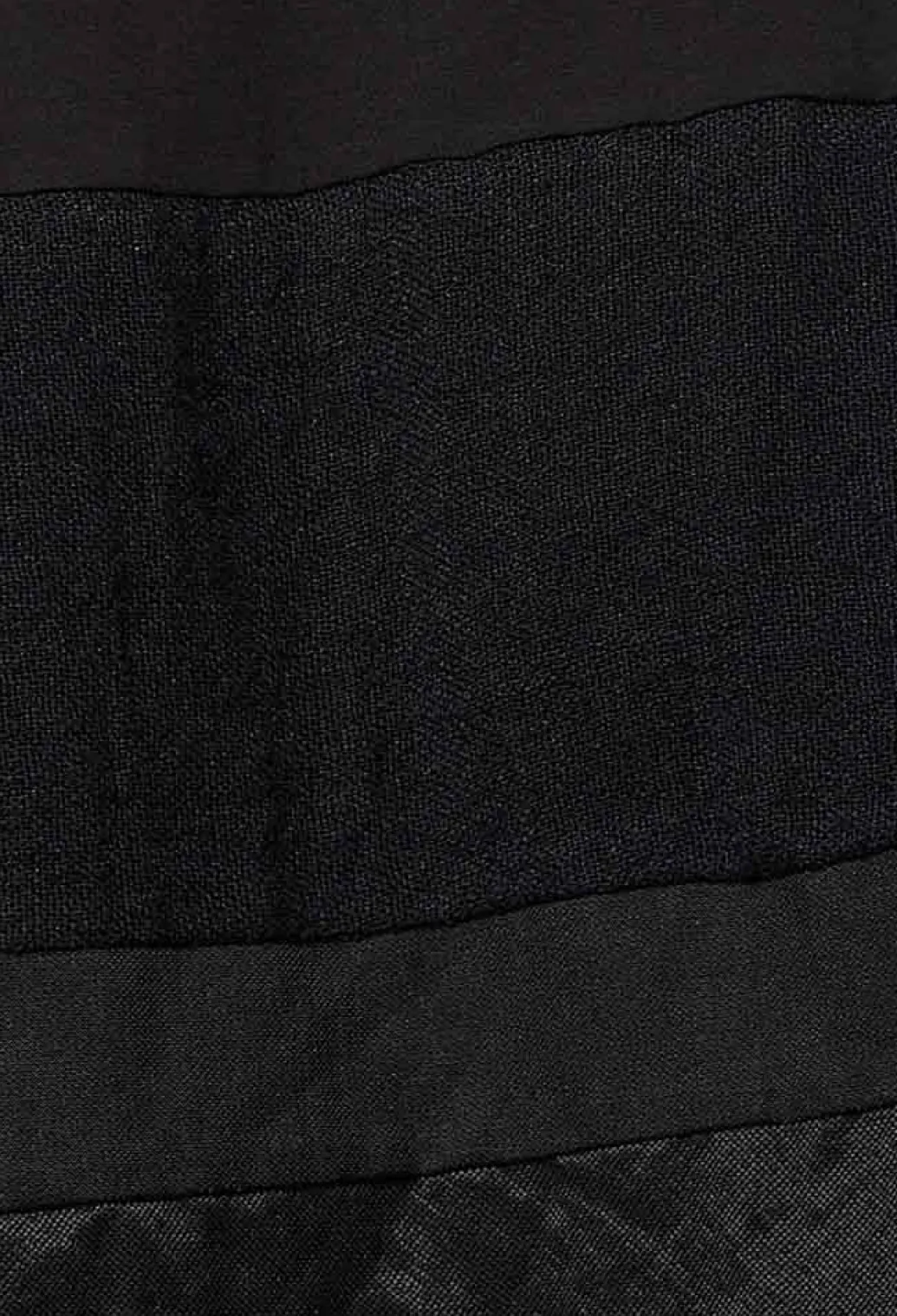 Long Skirt with Asymmetric Hem in Black