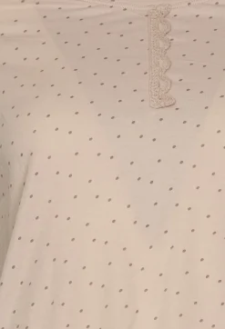 Long Sleeve Jersey Top in Dots