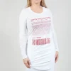 Long Sleeve Jersey Top with Motif in Chili Print