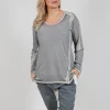 Long Sleeve Metallic Knit in Asteroid Sparkle