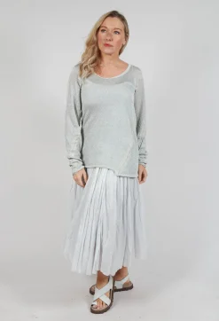 Long Sleeve Metallic Knit in Moon Sparkle