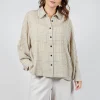 Long Sleeve Shirt in Beige Check