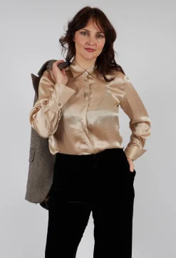 Long Sleeve Shirt in Champagne