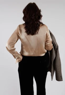 Long Sleeve Shirt in Champagne