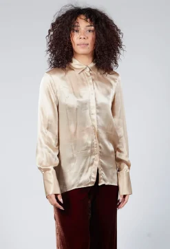 Long Sleeve Shirt in Champagne