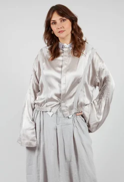 Long Sleeve Silk Shirt in Original