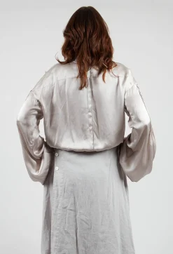 Long Sleeve Silk Shirt in Original