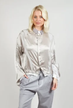 Long Sleeve Silk Shirt in Original