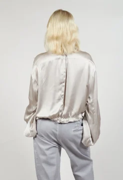 Long Sleeve Silk Shirt in Original