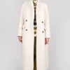 Long Sleeve Teddy Coat in Cream