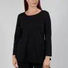 Long Sleeve Top in Black