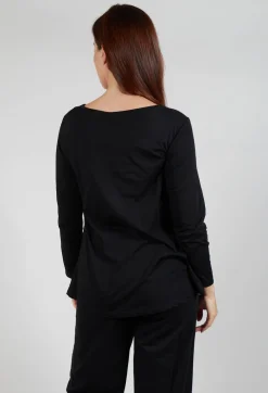 Long Sleeve Top in Black