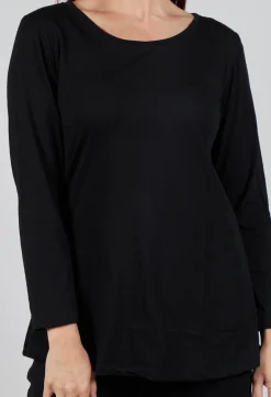 Long Sleeve Top in Black