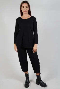 Long Sleeve Top in Black