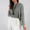 Long Sleeve Top in Light Grey