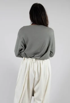 Long Sleeve Top in Light Grey