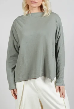 Long Sleeve Top in Light Grey