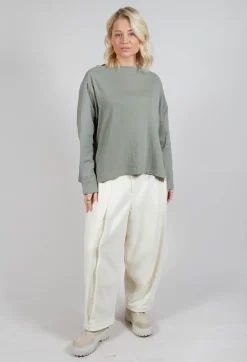 Long Sleeve Top in Light Grey