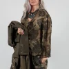 Long Sleeve Top in Tinto Freddo Green Tuscany