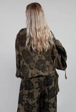 Long Sleeve Top in Tinto Freddo Green Tuscany