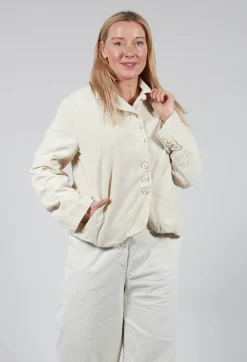 Long Sleeved Jacket in Chalk