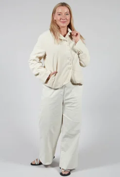 Long Sleeved Jacket in Chalk