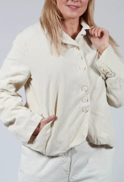 Long Sleeved Jacket in Chalk