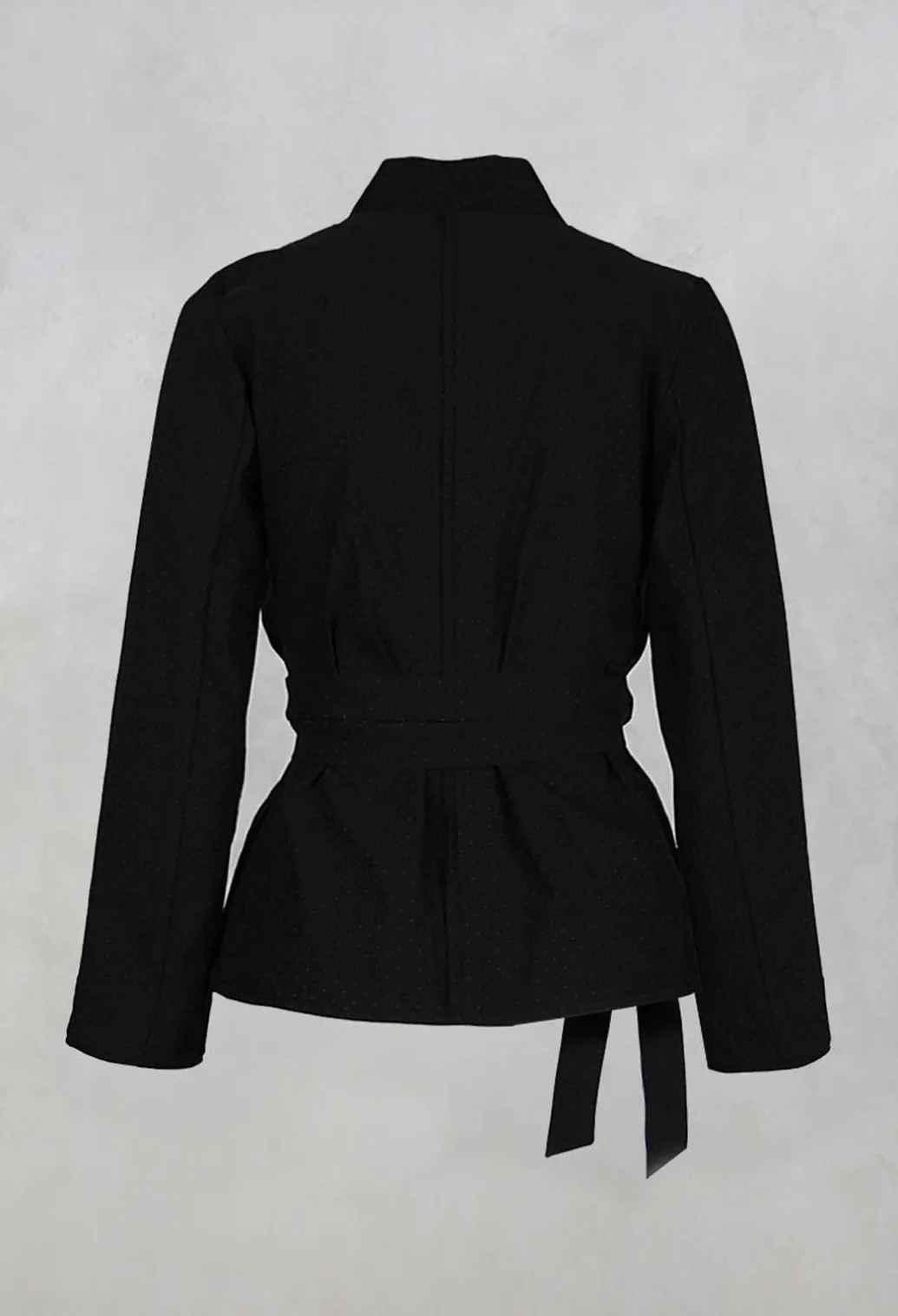 Long Sleeved Polka Dot Jacket in Black