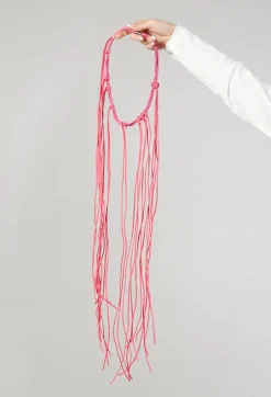 Long String Choker in Fuschia