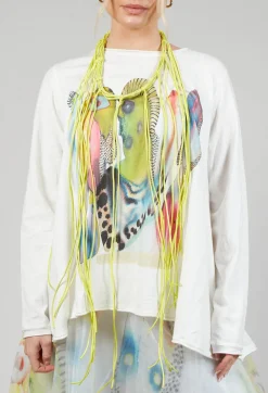 Long String Choker in Lime
