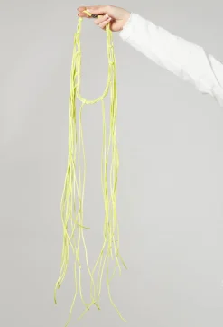 Long String Choker in Lime