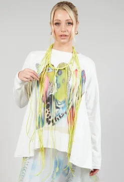 Long String Choker in Lime