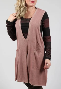 Long Sweater Vest in Amaretto Cloud