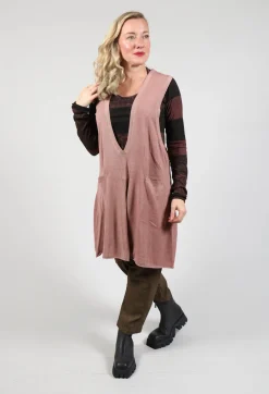 Long Sweater Vest in Amaretto Cloud